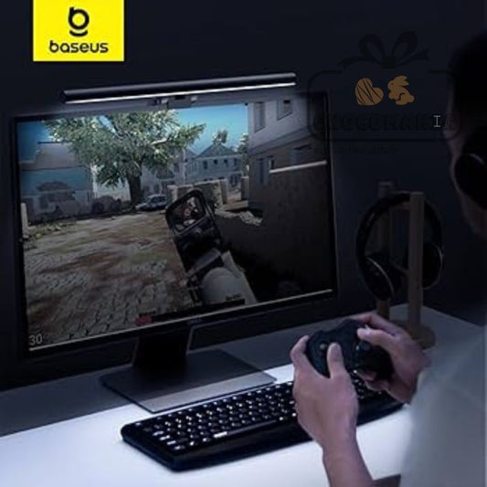 LAMPARA LED PARA MONITOR BASEUS DGIWK-BO1 3 NIVELES LUZ NEGRO - CHOCOMANIA