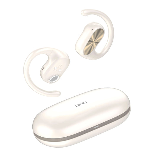 LDNIO T07 con BT 5.3, baja latencia, control táctil y estuche 500 mAh (USB-C). Reducción de ruido y diseño cómodo. Envíos a todo el Perú.