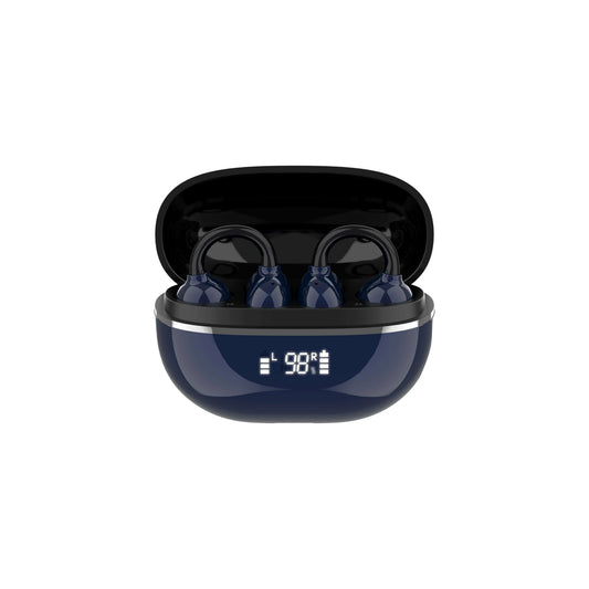 LDNIO T09 con BT 5.4, baja latencia, control táctil y estuche 400 mAh (USB-C). Diseño abierto con clip y reducción de ruido. Envíos a todo el Perú.