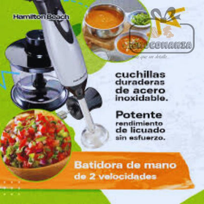 BATIDORA DE INMERSION HAMILTON BEACH 59765 Licuar, Mezclar, batir, hacer puré y picar - CHOCOMANIA