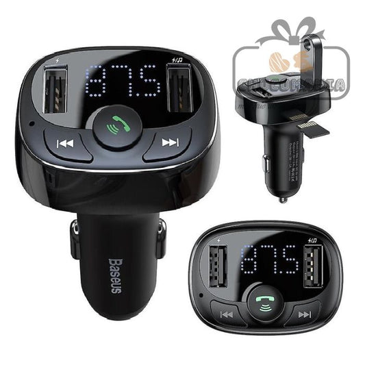 BASEUS TRANSMISOR FM / MP3 / TF CARD PARA AUTO CCTM-01 - CHOCOMANIA