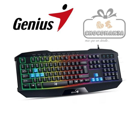 TECLADO GAMER GENIUS SCORPION K21 CON LUCES ALAMBRICO - CHOCOMANIA