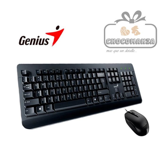 COMBO GENIUS TECLADO Y MOUSE KM-160 ALAMBRICO - CHOCOMANIA