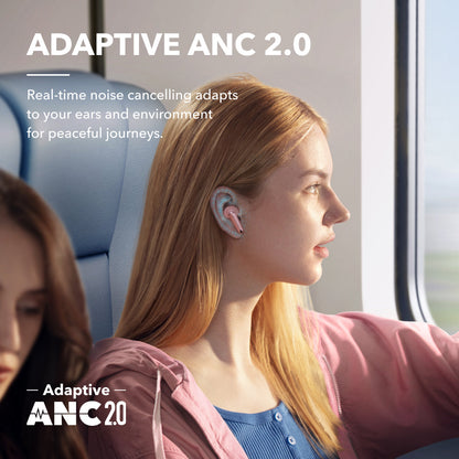 Muévete sin límites con los Audífonos Deportivos EW-A449BW. Bluetooth, cancelación de ruido ENC y diseño Ear-Hook para ajuste seguro. ¡Compra ya