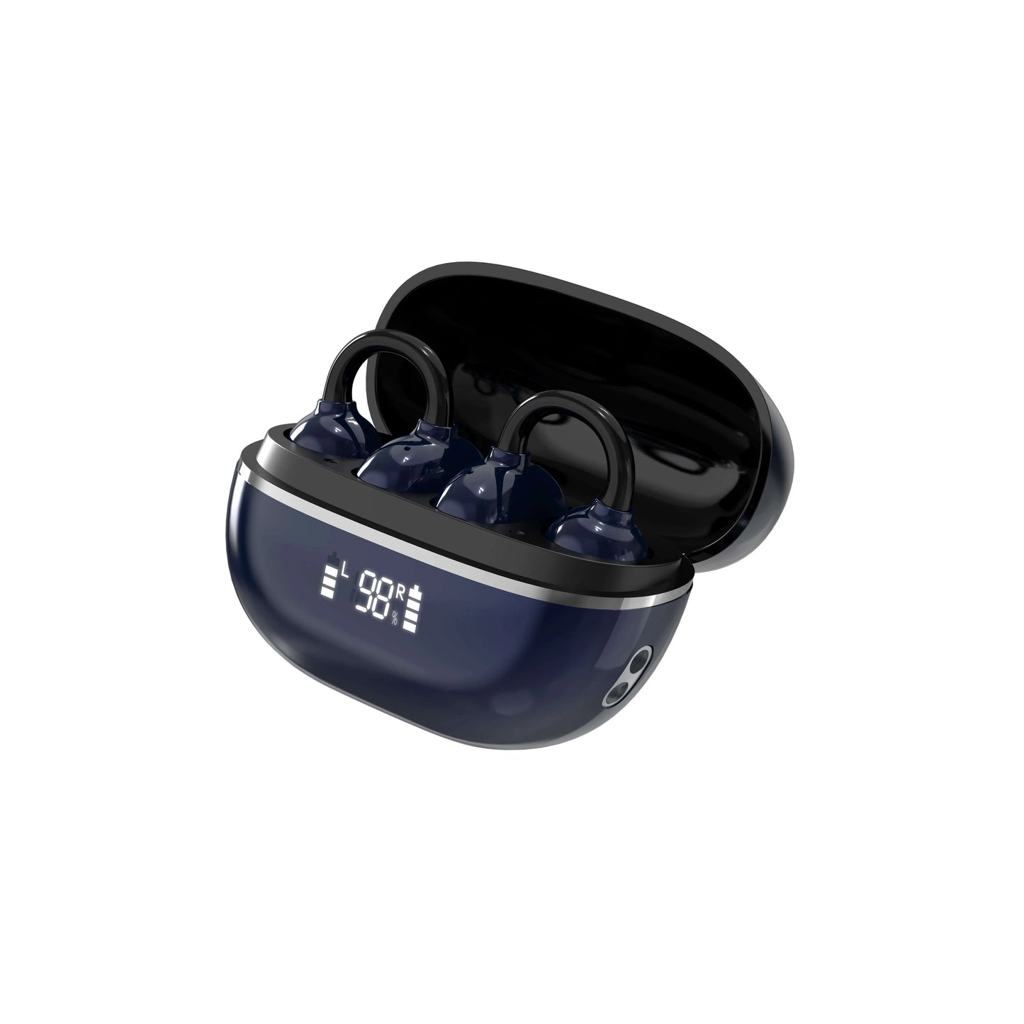 LDNIO T09 con BT 5.4, baja latencia, control táctil y estuche 400 mAh (USB-C). Diseño abierto con clip y reducción de ruido. Envíos a todo el Perú.