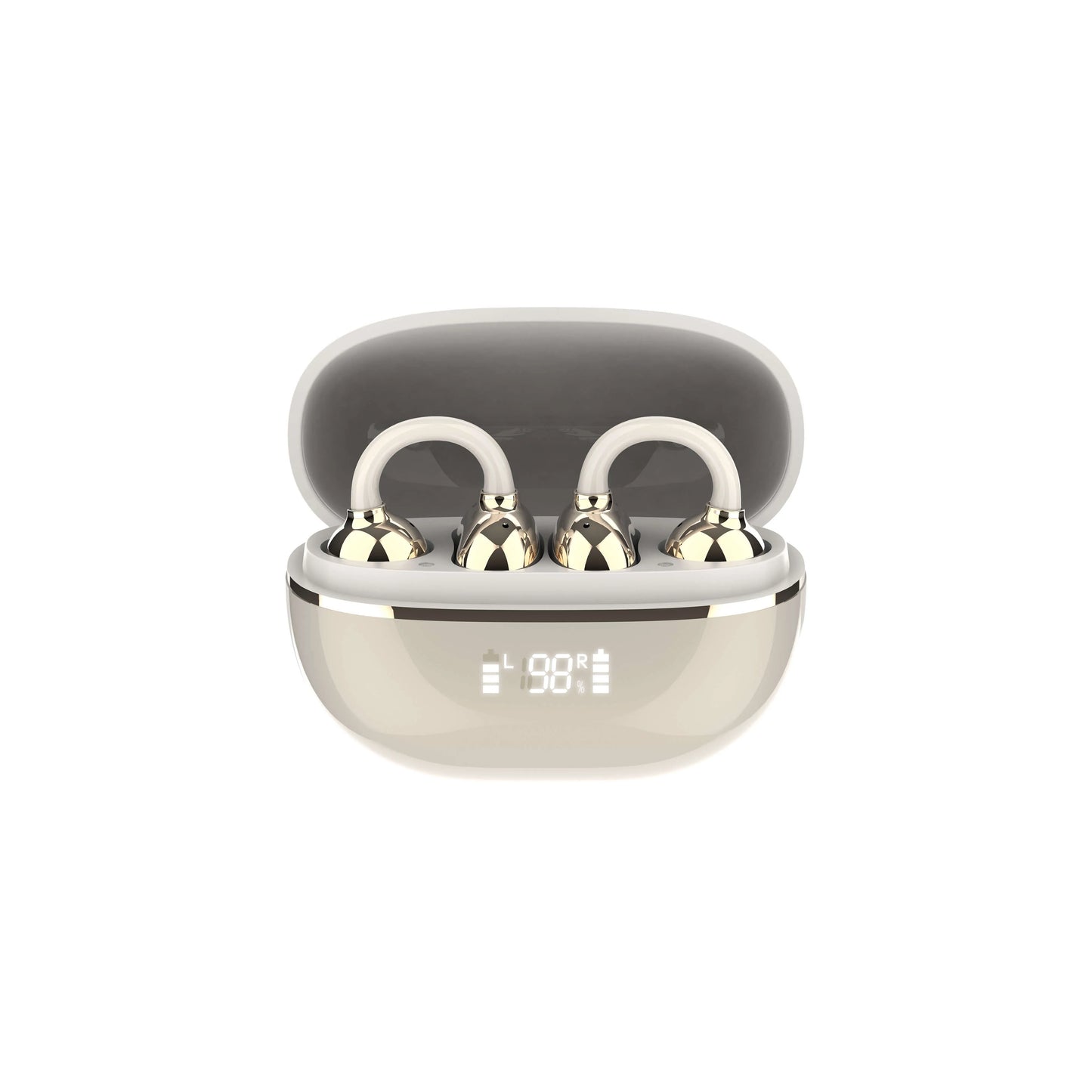 LDNIO T09 con BT 5.4, baja latencia, control táctil y estuche 400 mAh (USB-C). Diseño abierto con clip y reducción de ruido. Envíos a todo el Perú.