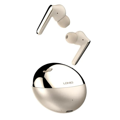 Audífonos LDNIO T02 TWS: Bluetooth 5.3, driver 13 mm, hasta 20 h con estuche y USB-C. Compactos, táctiles y listos para el día a día.