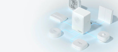 Tapo H100 conecta hasta 64 dispositivos Tapo, actúa como alarma y timbre inteligente. Control total desde la app. ¡Crea tu hogar inteligente hoy!