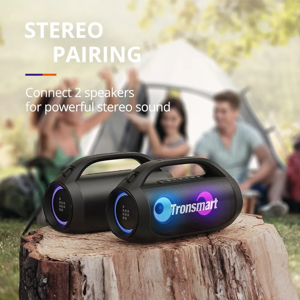 Parlante Bluetooth Tronsmart Bang SE de 40W con sonido potente y portátil. Ideal para reuniones, playa y uso en exteriores.