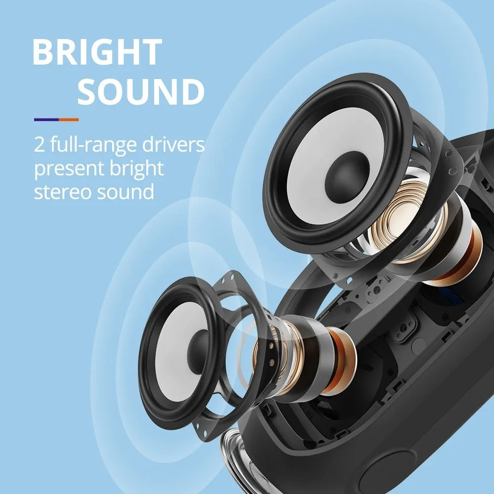 Parlante Bluetooth Tronsmart Bang SE de 40W con sonido potente y portátil. Ideal para reuniones, playa y uso en exteriores.