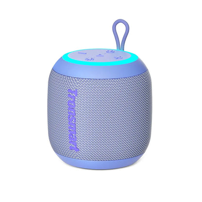 Tronsmart T7 Mini: 15W, IPX7, hasta 18 h (LED off), TWS, luces rítmicas, BT 5.3, MicroSD y Aux-in. Compacto y potente para playa, ducha o viajes.