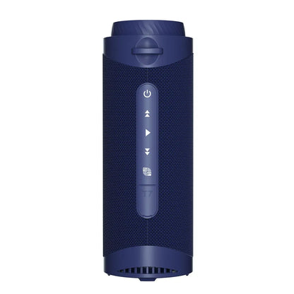 Tronsmart T7: 30W, IPX7, hasta 12 h (LED off), TWS 60W, anillo LED, BT 5.3, microSD y USB-C. Potente y compacto para exteriores.